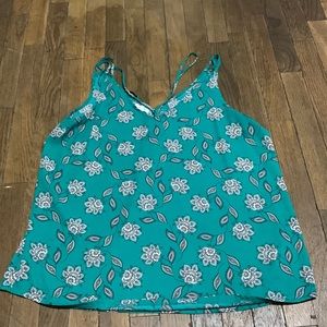Teal Paisley Womens XL Blouse